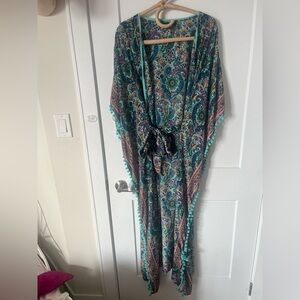 EUC AMERICA & BEYOND NINA MAXI KIMONO COVER UP